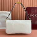 GUCCI 26S SHOULDER BAG 38 IN WHITE CALFSKIN