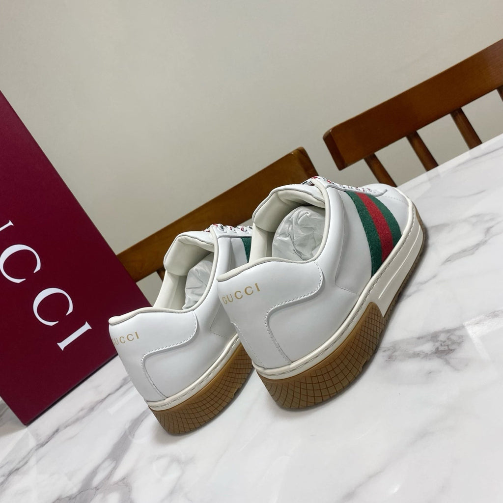 GUCCI 26S SNEAKER IN WHITE CALFSKIN